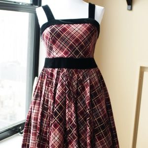 Westmend Velvet/Plaid Jsk